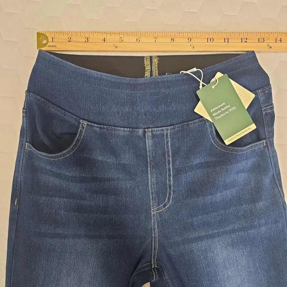 NWT Halara Flex High Waisted Bootcut Jeans Women's Small Blue Stretch Denim